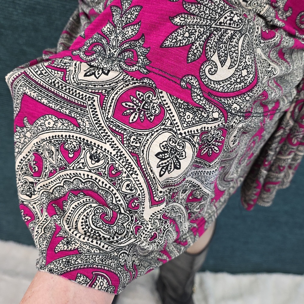 Karl Lagerfeld Paisley Dress, Rare,  Hard To Find! - Picture 9 of 16